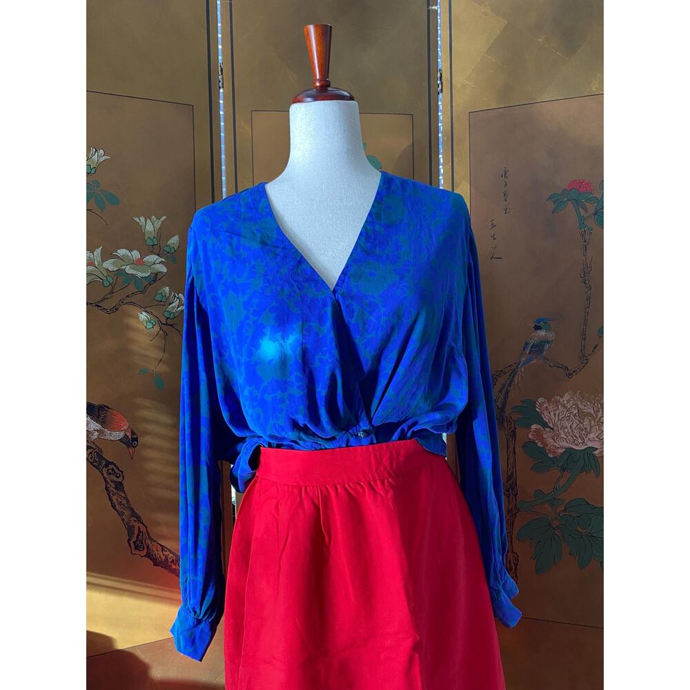 Vintage colorful blouse, size M
